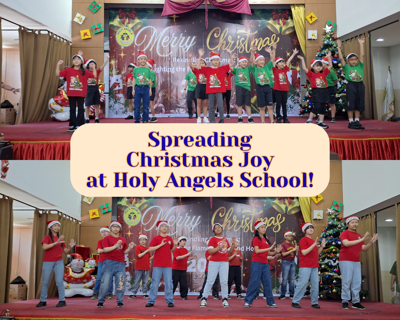 Spreading Christmas Joy at Holy Angels School!